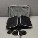 Petskd Top and Side Expandable Pet Carrier 17x12x8.5 Inches JetBlue Frontier Spirit Airline Approved, Soft-Sided Carrier for Small Cats and Dogs with Locking Safety Zipper and Anti-Scratch Mesh(Black)