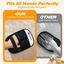 2 x NSVNSV Pet Hair Removal Glove for Dogs Cats, Pet Hair Removal Tool, Reusable Electrostatic Pet Hair Gloves, Versatile Grooming Gloves for Washing, Deshedding, Grooming, White, 2 pcs