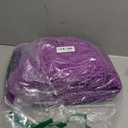 BELADOR Plush Bath Mat Sets - Quick-Dry Chenille Bathroom Mats with Rubber Backing, Absorbent, Washable- 24x17 + 30x20 (Bright Violet)