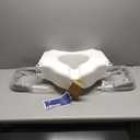 Drive Medical RTL12027RA 2-in-1 Raised Toilet Seat with Removable Padded Arms, Standard Seat