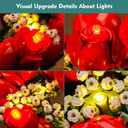 2 x VONADO Light Kit Compatible with Lego-Bouquet-of-Roses-10328 Flowers Icons (Lights Only, No Models) Creative LED Lighting Set Compatible with Lego 10328 Valentines Roses Bouquet Building Set