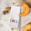 Voatok Fall Kitchen Towels, Autumn Fall Hand Towels Maple Leaves Thanksgiving Decorations, Fall Dish Towels Dish Cloths for Kitchen Bathroom Decor(White)