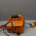 Power Electric Portable Hoist Winch 1500LBS, 3 in 1 Electric Cable Hoist 110V 25 FT with Lifting Strap, Electric Hoist Lift Ceiling Winch for Lifting Towing (Orange)