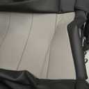 HKZ Custom Fit Tacoma Car Seat Covers for Toyota Tacoma 2016 2017 2018 2019 2020 2021 2022 2023 Double Cab/Access Cab - Front Row Only,2-Seats Set Leather (Black+Gray)
