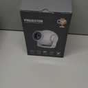 Smart Mini Projector with Android 14 OS, 1080P/4K/8K Video Decoding, WiFi 6 & Bluetooth 5.4, 270 Rotatable Stand, Auto Vertical Keystone, Portable Proyector for Bedroom & Home Entertainment(White)