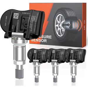 TPMS Sensor, 433MHz Tire Pressure Monitoring System Fit for Tesla Model S, Model 3, Model X Replacement Tire Pressure Monitoring System (tpms) Sensors 103460200A, 103460201A, 4 Pcs