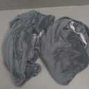 H.VERSAILTEX Stretch Velvet 2 Piece T Cushion Sofa Slipcovers - Individually Fitting Cushion Covers for 2 Couch Seat Cushions - Stay in Place (Stone Blue)