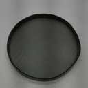 Cockatoo Faux Leather Round Tray, Decorative Coffee Tray for Ottoman, Living Room & Modern Home Decor (Large/11'', Olivine)