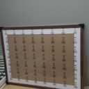 Solid Wood 24x32 Frame - Single Frame, Rustic Walnut 24 x 32 Poster Frame with Mat for 20x28, Picture Frames for Artwork, Puzzles, Photos and Movie Posters, Perfect Christmas Frame