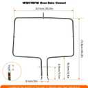 GRABOTE Upgraded W10779716 Range Oven Bake Element Replacement for Maytag MER8800FB1 MER8800FW1 MER8800FZ1 MER8800FZ2 MER8850DS0, Replace PS11703285, W10774342, AP5970727, 4161369
