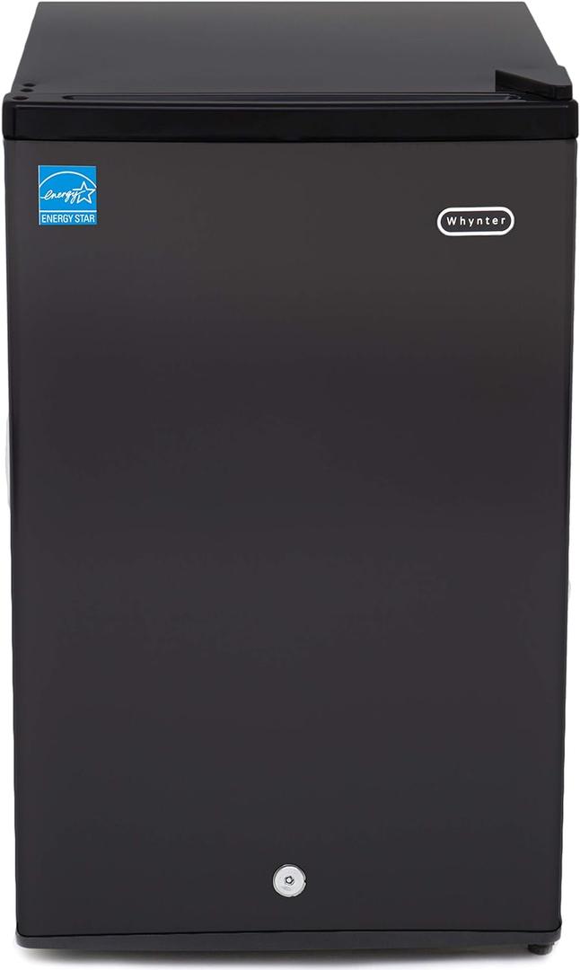 Whynter CUF-301BK 3 cu. ft Energy Star Upright Freezer with Lock  Black