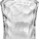 Aspen Creative 23530-63-3, Clear Hammered Glass Shade for Lighting Fixture/Vanity Light/Wall Light/Pendant, Size: 4-1/2" D x 5-3/8" H, 3 Pack
