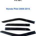 IG Window Visors Fit for 2009-2015 Honda Pilot, Out-Channel Rain Guards Vent Wind Deflectors 4PC, Car Accessories for 09-15 Pilot