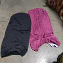 Two Pieces Fitted Sheets Black and Burgundy 100% Polyester Size 74x37 inch