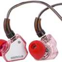 Linsoul 7Hz x Crinacle Zero:2 in Ear Monitor, Updated 10mm Dynamic Driver IEM, Wired Earbuds Earphones, Gaming Earbuds, OFC IEM Cable with Microphone for Musician (Pink)