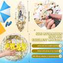 Gold 10 Pcs 16 Inch 2026 Graduation Beach Balls Pool Floats Inflatable Grad Beach Ball Congrats Sign Bulk Prep for Grad Class of 2026 Swimming Pool Graduation Party Supplies Favors