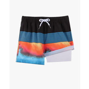 BRISIRA Boys Swim Trunks Bathing Suit Compression Boxer Brief Liner Swim Shorts Swimsuit Anti-Chafe Toddler Kids Youth Teen, Size -14-16Y