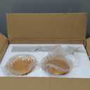 Gold Wall Sconce Set of 2 with Amber Glass Shades Modern Mid Century Bathroom Vanity Wall Light Fixtures Industrial Brushed Brass Wall Lamp for Bedroom Mirror Living Room Restaurant