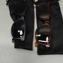 2 Pack Reader Sunglasses for Men Women Classic Rectangle Reading Glasses Outdoor Full Lenses Magnifying Eyewear UV Protection Matte Black/Bright Brown +2.5