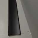 4" Extra-Wide Door Rain Drip Guard, 40" L Heavy Duty Aluminum Thickened Window Door Rain Deflector, Door Drip Cap, 0.8" Height Overhead Drip Edge (Black)