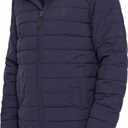 IZOD Men's Hooded Stretch Puffer With Sherpa Lining, XL