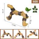 Tfwadmx Snake Climbing Branch, Reptile Climbing Decor Resin Reptile Climbing Wood Branches, Gecko Tank Branches Decor for Lizards, Tarantulas, Hermit Crab, Frogs