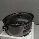 Crock-Pot Large 8-Quart Programmable Slow Cooker with Auto Warm Setting Black Stainless Steel