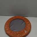 Shinnwa Bar Stool Cushion Leather Bar Stool Covers Round Waterproof Foam Padded Seat Cushions with Elastic and Non Slip Backing 12 Inch Burnt Orange