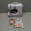 Rxmeili Sewing Machine Portable mini Electric Sewing Machine for beginners 12 Built-in Stitches 2 Speed with Foot PedalLight, Storage Drawer