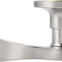 Probrico Half Dummy Door Handles Levers Single Side Non-Turning Door Handles - Pack of 2 for Closets with a Satin Nickel Finish, Left Handing