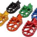 AnXin Foot Pegs Motorcycle Universal CNC Footpeg for PW TTR YZ 50-125cc MB200 Mini Bike SSR Apollo RFZ TaoTao Lifan Kayo Coolster Pit Bike - Blue