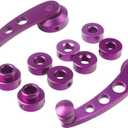 BESPORTBLE Window Crank Handle Replacement, Universal Window Winder Universal Window Winder Car Window Riser Handle Aluminum Alloy Automotive Replacement Riser (1 Pair, Purple)