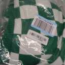 Dokotoo Womens Checkered V Neck Button Down Long Sleeve Cable Knit Cropped Cardigan Sweaters Tops (Large, Green)