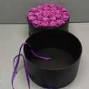 Forever Flowers, 27 Roses in A Box, Real Preserved Roses, Birthday Gift for Women, Mother's Day, Anniversary, Purple Rose