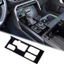 Aunginsy Car Central Control Gear Shift Panel Trim Cover Compatible with Toyota Tundra/Sequoia 2022-2024 2025 Gear Shifter Console Anti-Scratch Panel Frame Decorative Sticker Protection Accessories
