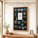 Framed Travel Magnet Board: Turn 30 Magnets Into 1 Memory Wall