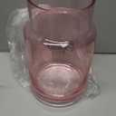 Large Glass Vase, 9 Inch Flower Vase, Glass Flower Vase for Bouquet, Wide Mouth Vase for Flowers, Pink Tall Vases, Large Vases for Home, Wedding, Living Room, Office Decor, Pink