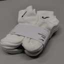 Nike Unisex Adult Everyday Cushioned Training Ankle Socks (6-Pack) | Mens and Womens, Size: Small
