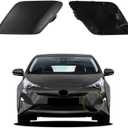 Car Front Bumper Tow Hook Cover Compatible with Toyota Prius 2016 2017 2018 Trailer Cover Cap 52128-47050 52128-47906 Small Lid Towing Eye Cap Unpainted