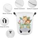 Cartoon Baby Laundry Basket Boys Room Decor Elephant Giraffe Hampers Boys Hamper Clothes Toy Storage Bin Jungle Decor (Animal)