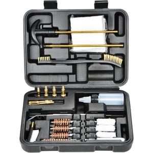 Hantoptik Gun Cleaning Kit .22 and .223 Caliber, Rifle 5.56 Cleaning Kits with Portable Carrying Case, Brushes, Cleaning Rod (Black)