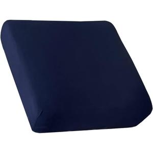 HOOBUY Waterproof Couch Cushion Cover 1pc Stretch Sofa Slipcovers Furniture Protector with Elastic Suitable for Armchair, Loveseat,3&4 Seater Sofa (1, Navy), Size 32x32"