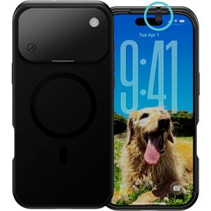 iPhone 17 Pro Max Privacy Case | Front and Rear Camera Covers | MagSafe iPhone Case with Lens Protection | Camera Blocker for Privacy and Safety | Slim Shockproof Phone Cover 6,9-inch