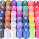 Simthread All Purpose Sewing Thread, 42 Spool Assorted 1000 Yards Polyester Threads for Sewing, Handy Polyester Sewing Threads for Sewing Machine - 42 Colors