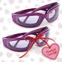 Onion Glasses For Chopping Tear Free - Ergonomic Onion Goggles For Cooking To Reduce Eye Discomfort, 5.59 x 1.77" Snug Fit Design, Impact Resistant, Good Gift For Culinary Enthusiast and Pros