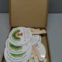 DoubleFill Family Reunion Party Favors Bulk Family Tree Round Handheld Paper Folding Fans Remembering Our Roots Paper Fans with Handle for Class Souvenirs Gathering Gifts(40 Pcs)