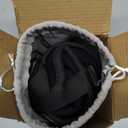 SARISUN Airplane Pillow Combo with Chin Strap, Travel Pillows for Airplanes with Sleep Eye Mask, Plane Pillow for Long Flights, Car Road Trip, 360 Headrest, Stop Bobblehead, Black