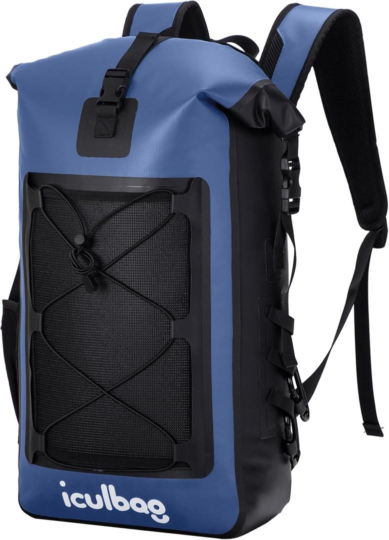 Dry Bags Waterproof Backpack for Women Men Travel Dry Bag Backpack Warterproof Bag for Kayaking Beach Boating 30L/40L (Blue)