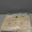 Rechargeable Lumi LED Drawing Board with 12 Markers,13.7"x10"LED Note Board Acrylic Dry Erase Board with 7 Colors Light, Doodle Glow Message Board for Birthday Halloween Christmas Gifts(White)