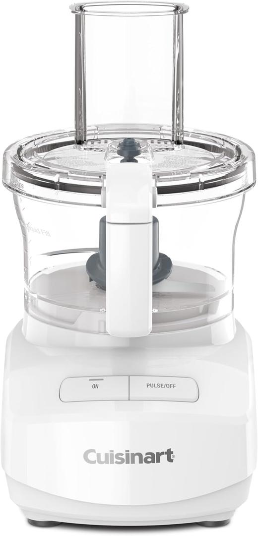 Cuisinart 7-Cup Sleek and Modern Design Food Processor with Two Easy Controls and Universal Blade for Chopping, Mixing, and Dough (White)